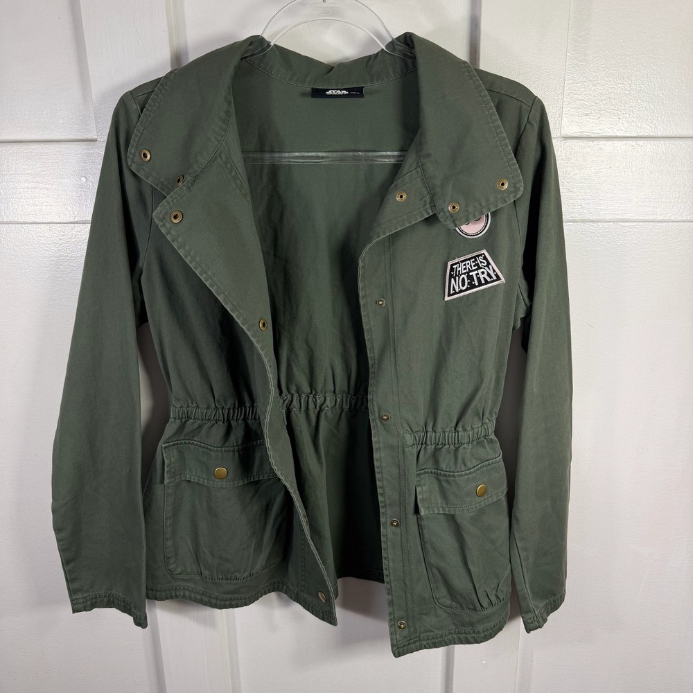 Star Wars Her Universe Green Utility Jacket with Patches Women's Size Medium - Picture 7 of 8